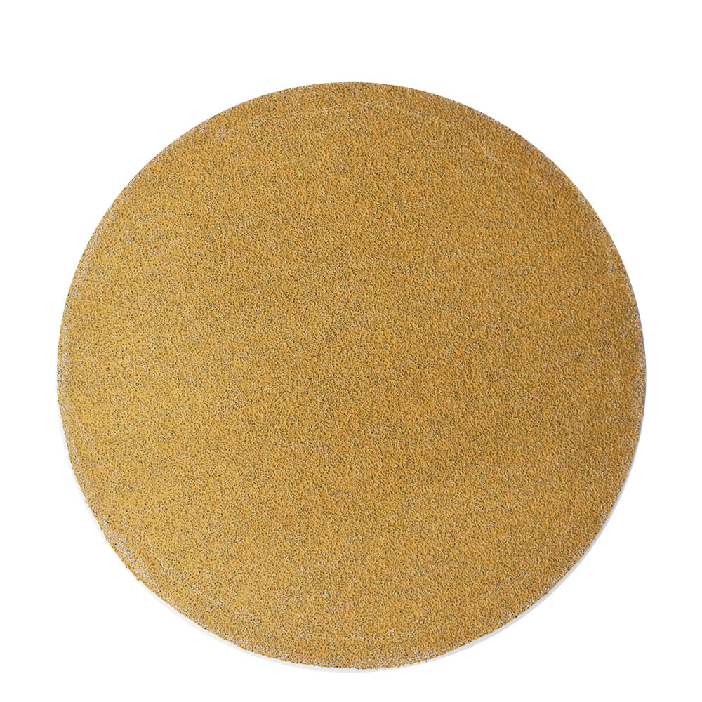 100 Pcs 320 Grit 5" NO-Hole Disc Hook Loop Pads Sanding Discs Flocking