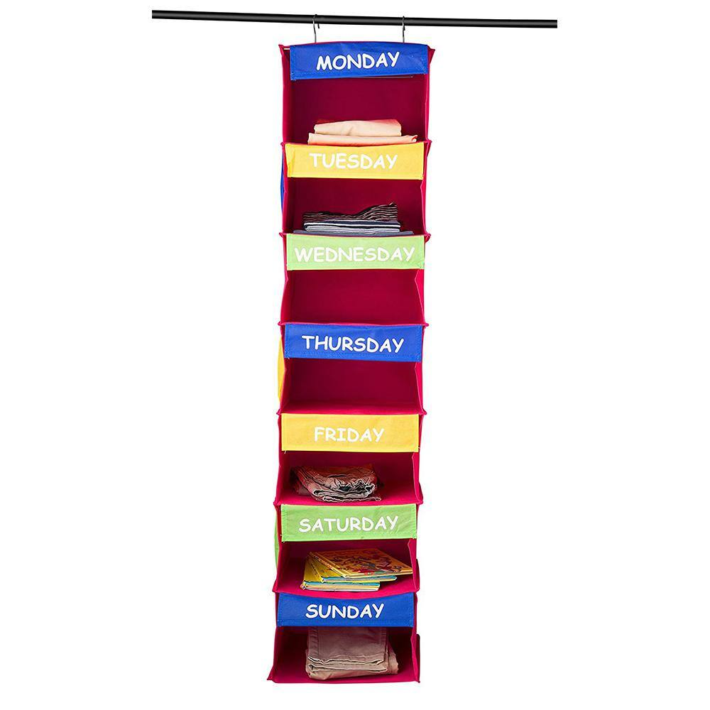 50 In. H Multi Fabric Hanging Closet Organizer