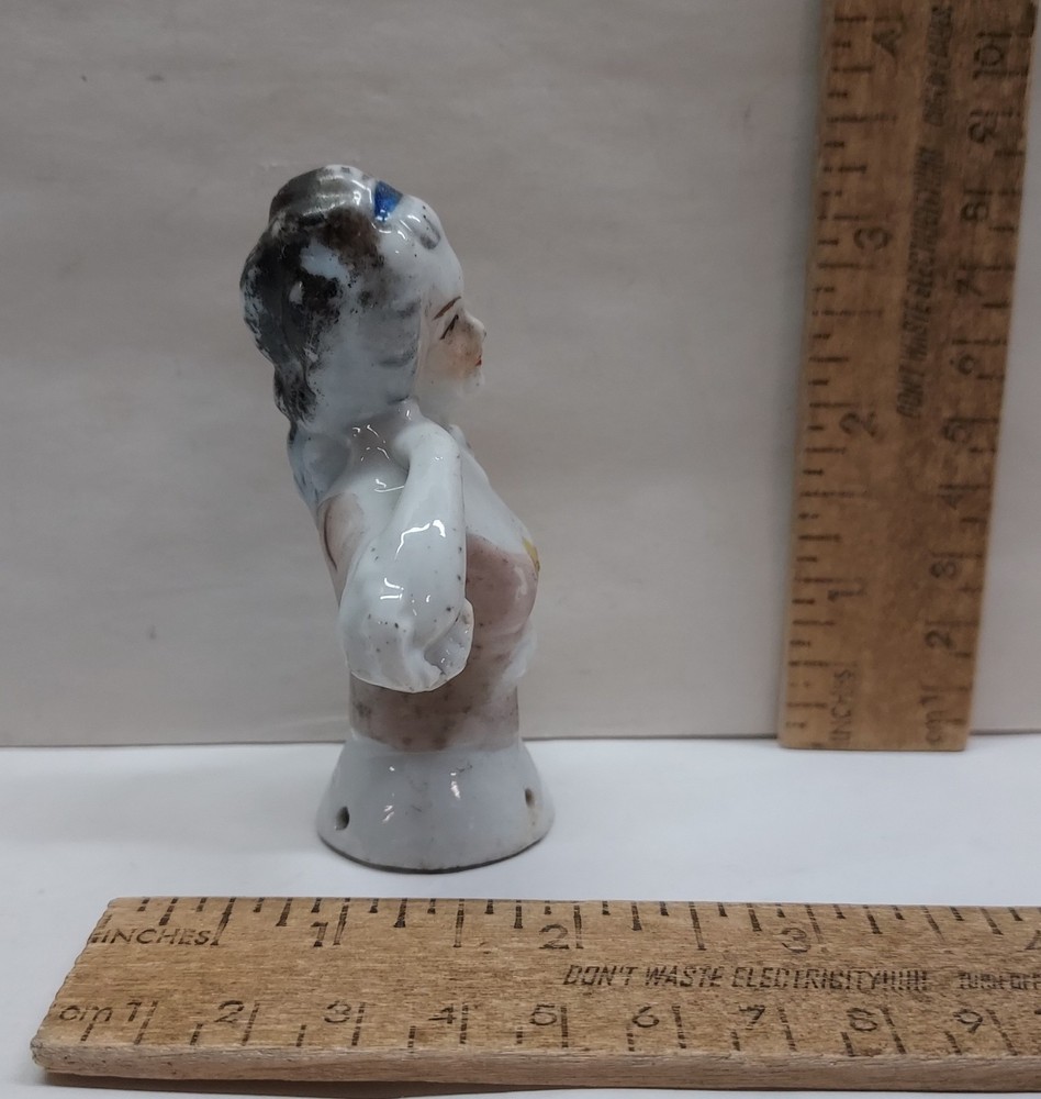 Porcelain HALF DOLL - damaged - listing #1116251