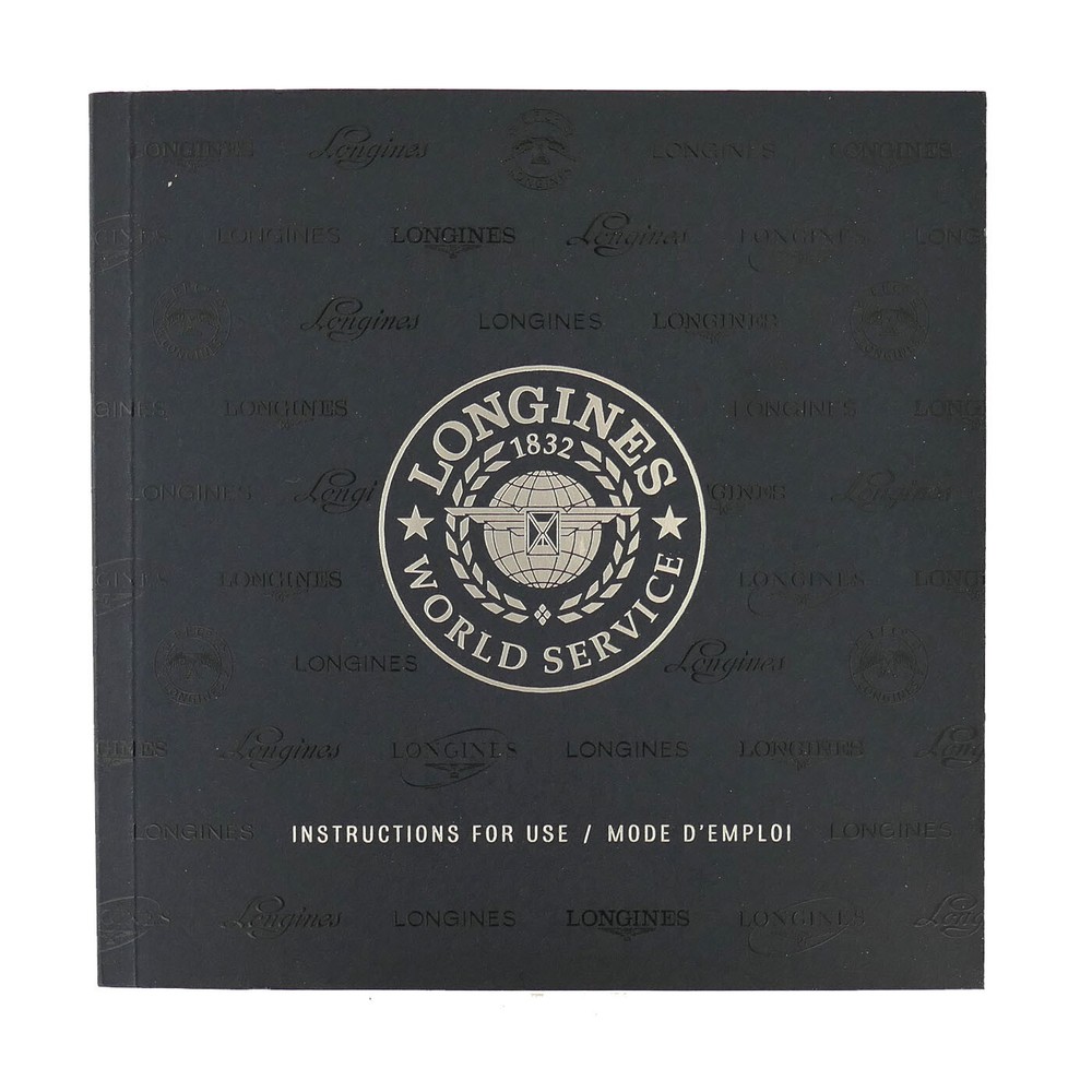 LONGINES WORLD SERVICE INSTRUCTIONS FOR USE / MODE D'EMPLOI BOOKLET - THICK