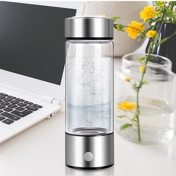 Portable Hydrogen Water Generator Bottle, 420ml, High-Concentration, Rapid Elect
