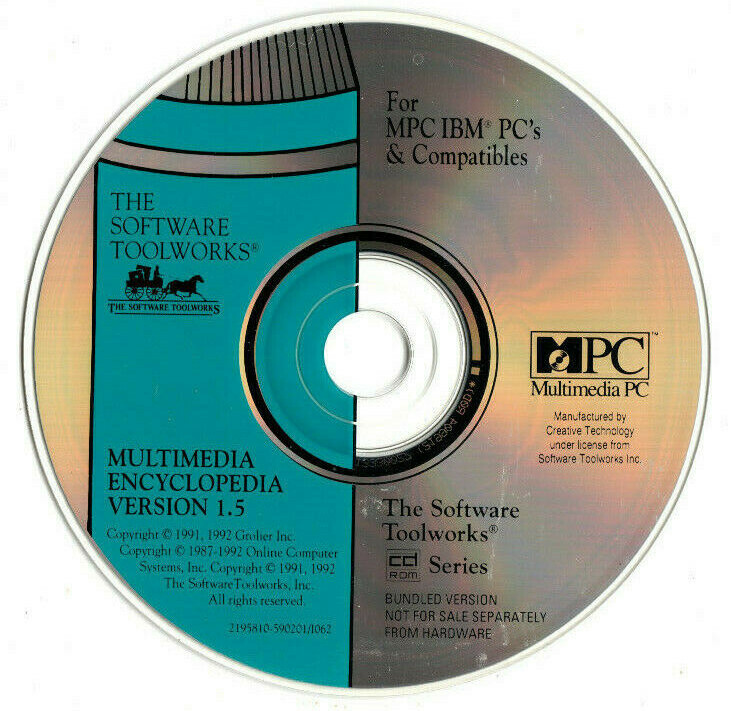 The Software Toolworks Multimedia Encyclopedia (PC, 1992, Groiler, IBM)