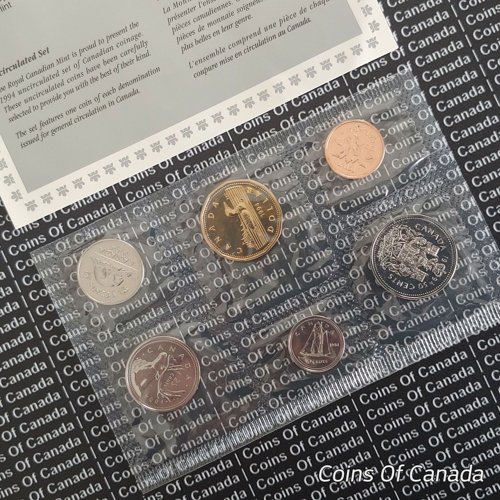 1994 Canada Prooflike 6 Coin Original Set Multiple Sets Available #coinsofcanada