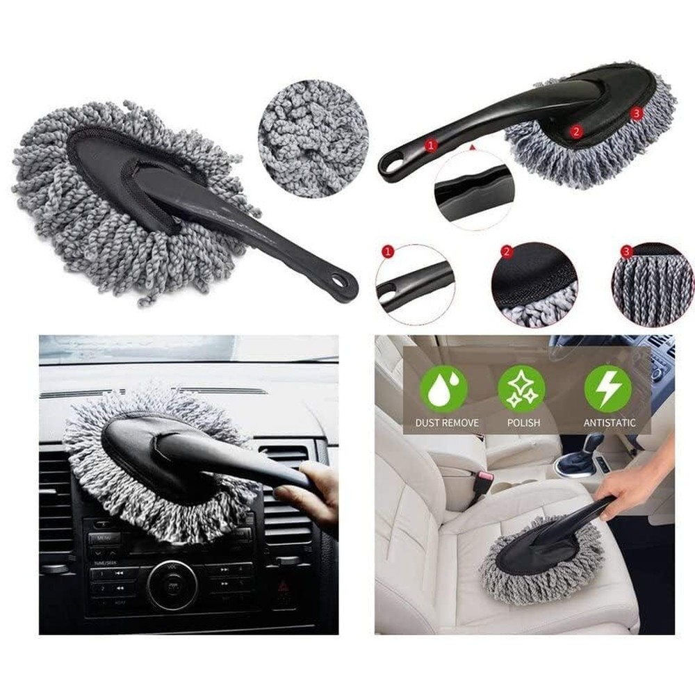 Multi-Functional Car Duster Cleaning Dirt Dust Clean Brush Dusting Tool Mop G...