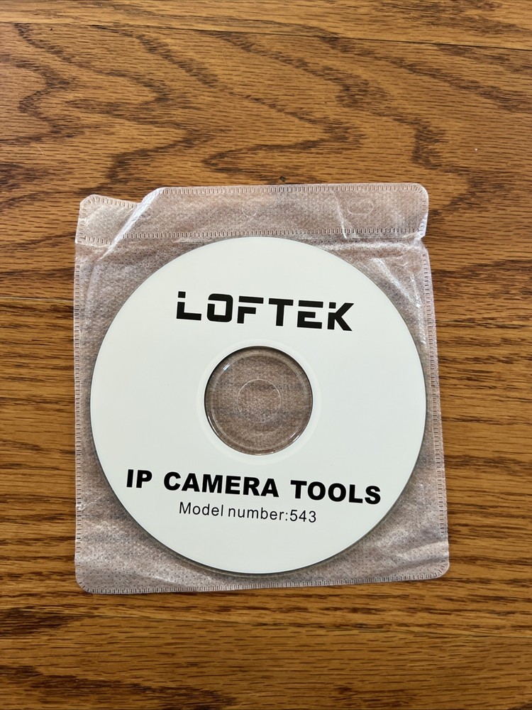 LOFTEK IP CAMERA TOOLS Installation CD-ROM Model 543 Software Driver Disc