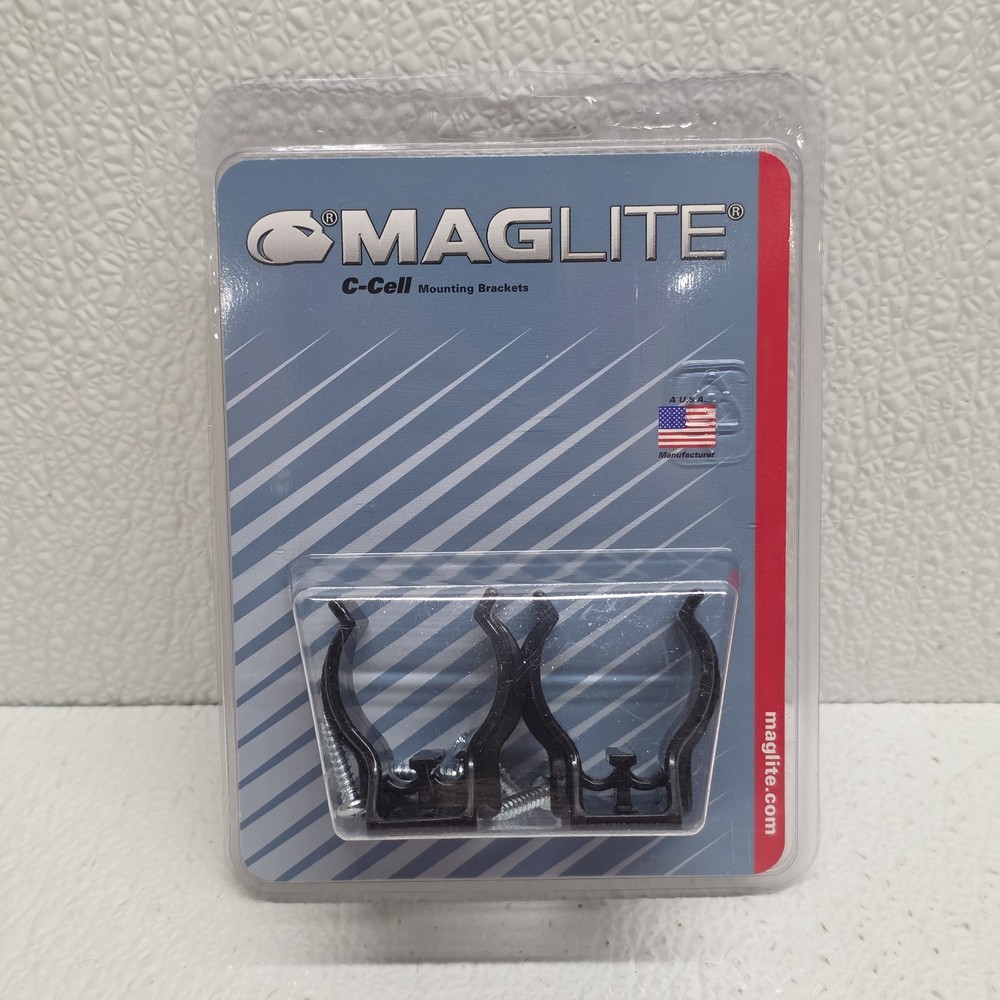 Maglite Black Universal Mounting Brackets for C-Cell Flashlight