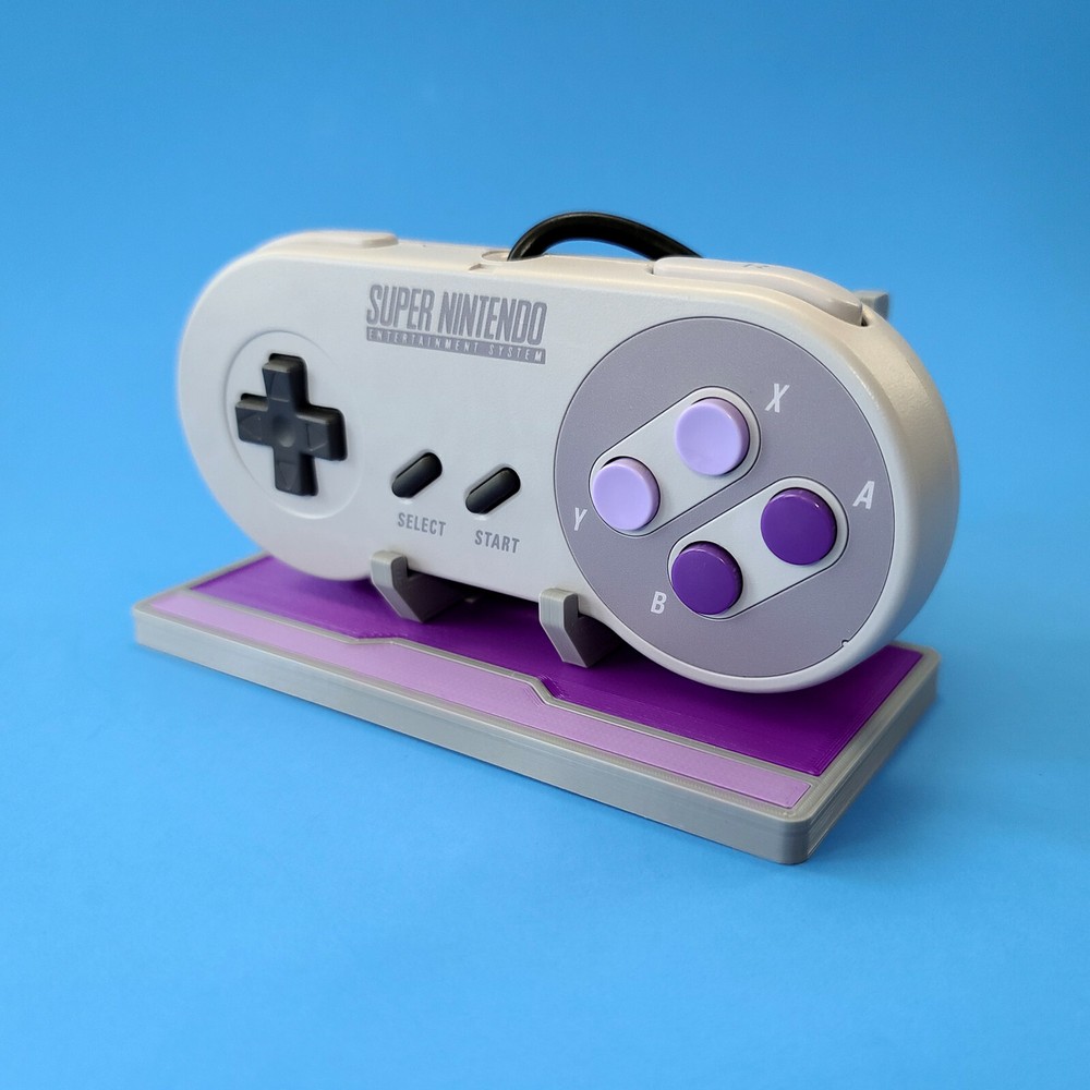 Display Stand for Original SNES Controllers / Custom 3D Printed / Super Nintendo