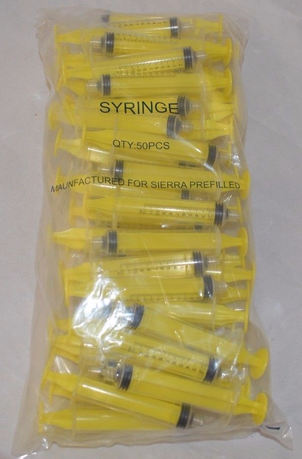 50 Count 12ml Syringe- No Needle