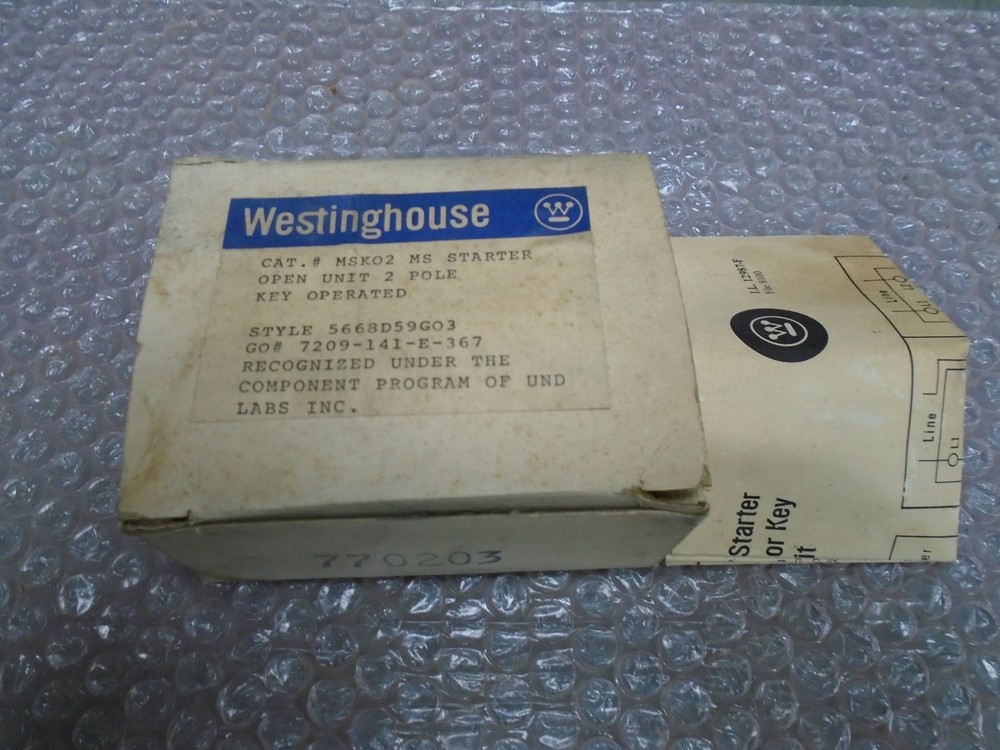 Westinghouse MSK02 MS Starter