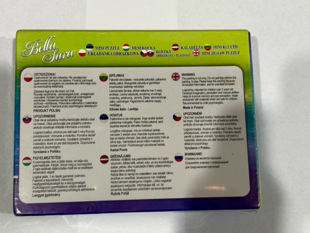 Bella Sara Baczek Puzzle-New in packaging