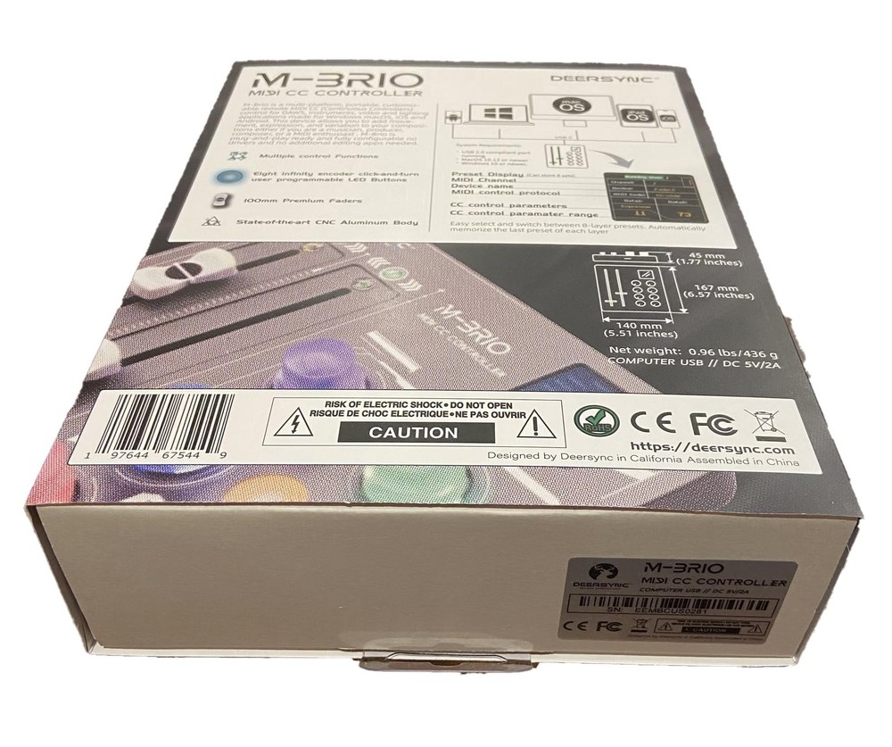 M-BRIO MIDI CC Controller