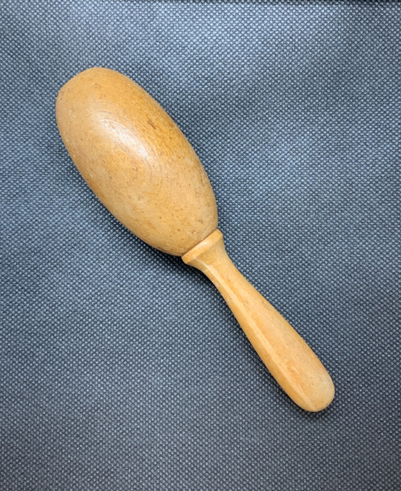 Vintage Wooden Sock Darning Egg Mending Tool