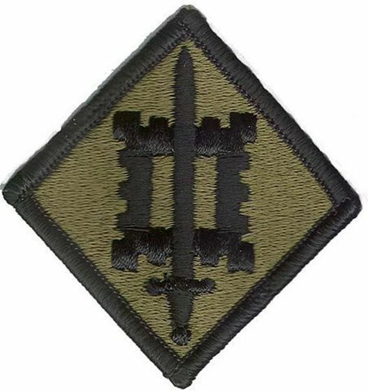 US ARMY 18TH ENGINEER BRIGADE PATCH - SUBDUED - BDU