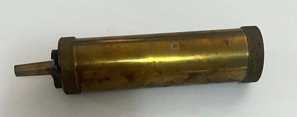 VINTAGE Brass Powder Flask