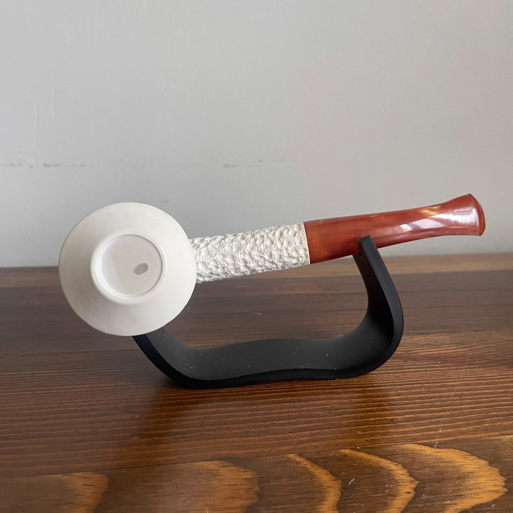 S.Yanik Meerschaum Pipe – Rusticated Smoking Pipe