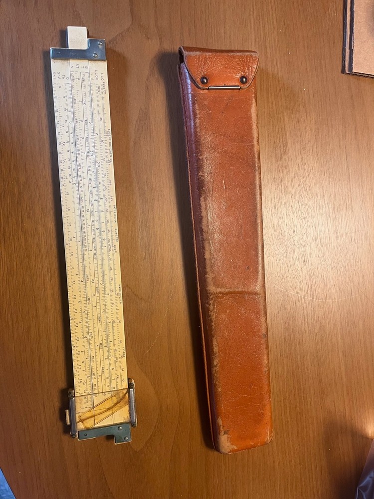 Slide Rule DIETZGEN w/ Original Leather Case