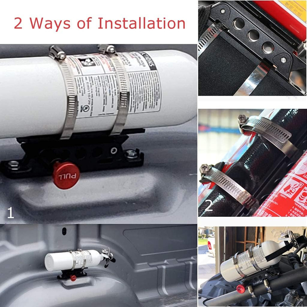 Quick Release Fire Extinguisher Mount Bracket Holder Aluminum Roll Bar Mount Bot
