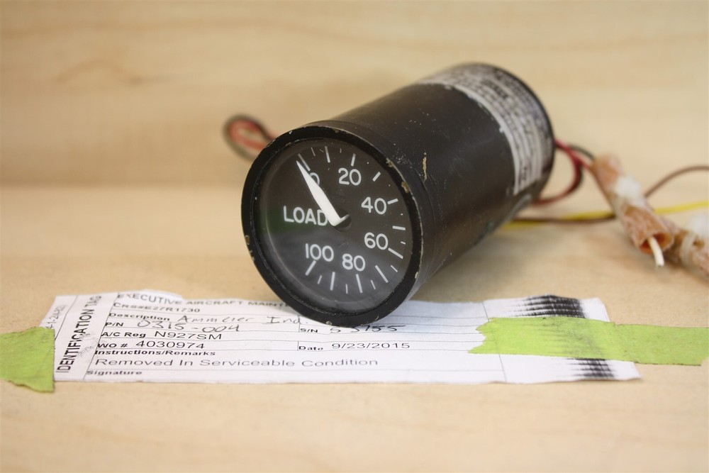 B&D Instruments 0315-004 Ammeter Indicator 850653-501 (1.5")