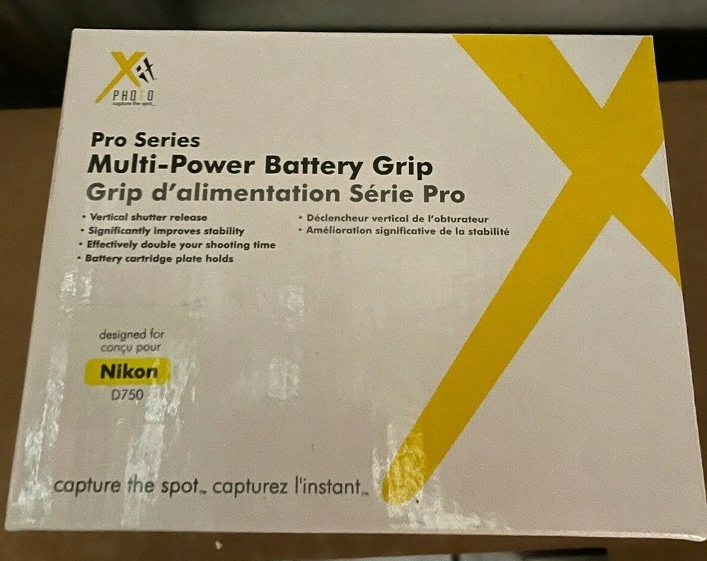 Pro Series Multi-Power Battery Grip for Nikon D750 Camera
