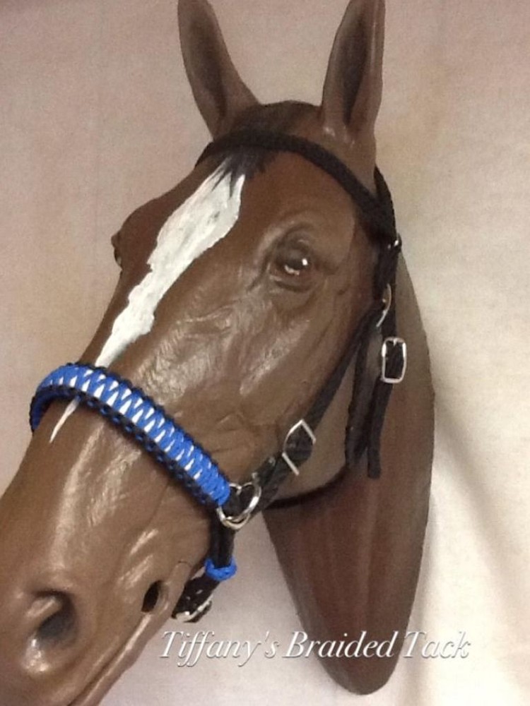 side pull hackamore attachment brown bitless bridle hackamore...mini to draft