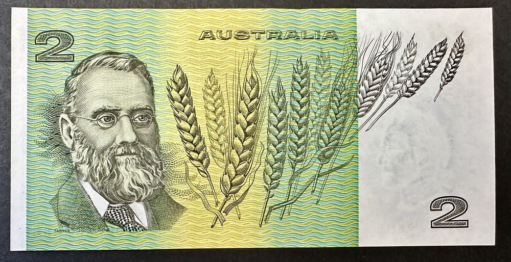 $2 Note Australian Decimal Paper Semi Solid Serial Number Uncirculated (Lot 104)