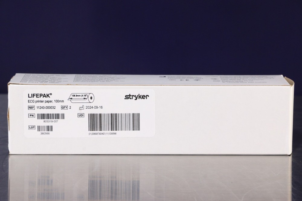 Stryker LifePak ECG Printer Paper 100mm 2per Box