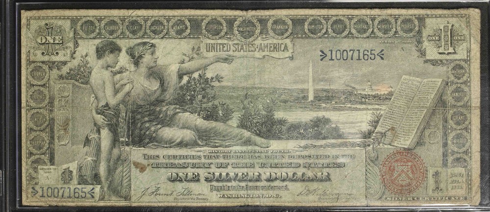 1896 $1 Silver Certificate Education Note FR#224