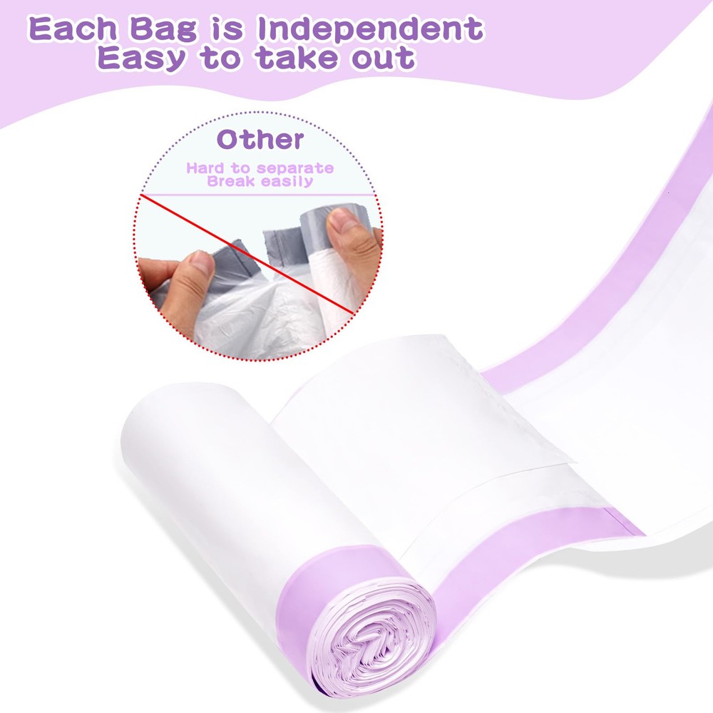 Cat Litter Liners Large, 30 Pack Jumbo Drawstring Cat Litter Bags, Extra Thic...