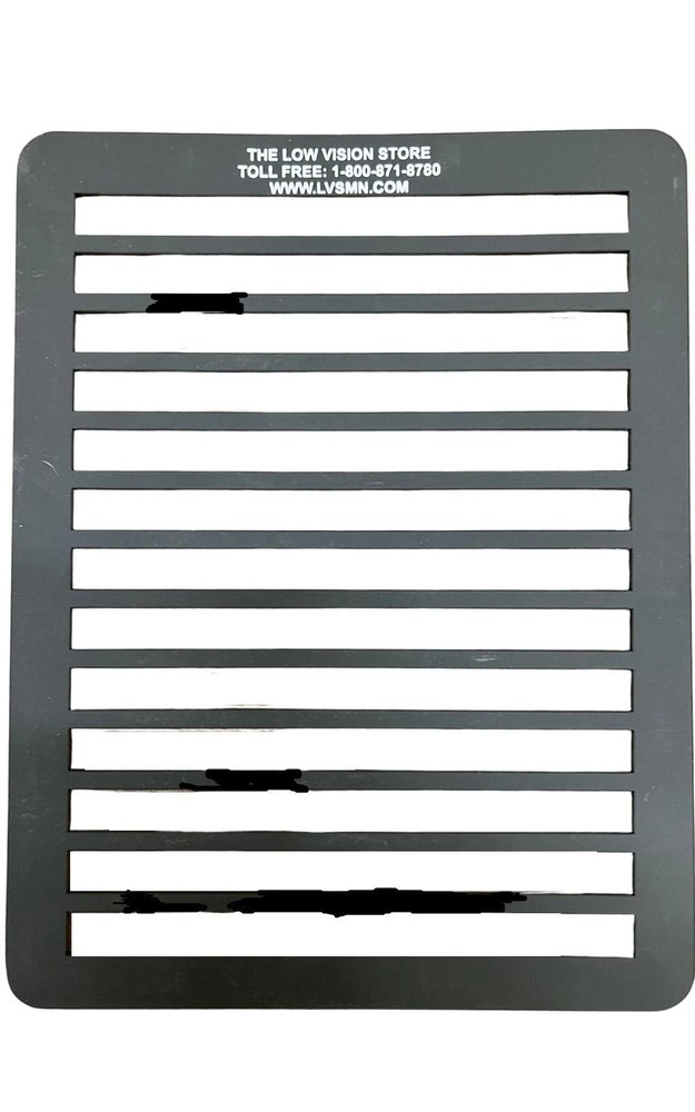 Letter Writing Guide Openings are 7"w x1/2 H