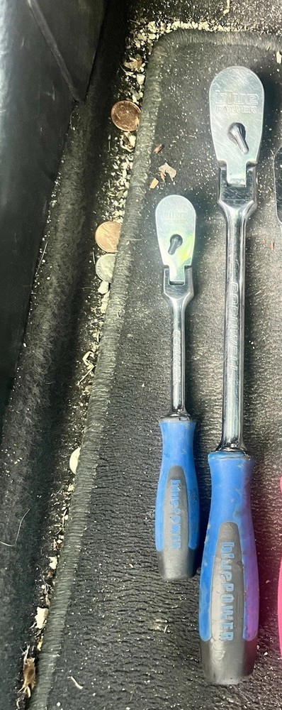 Cornwell Blue Power 1/4 And 3/8 Flex Head Ratchets
