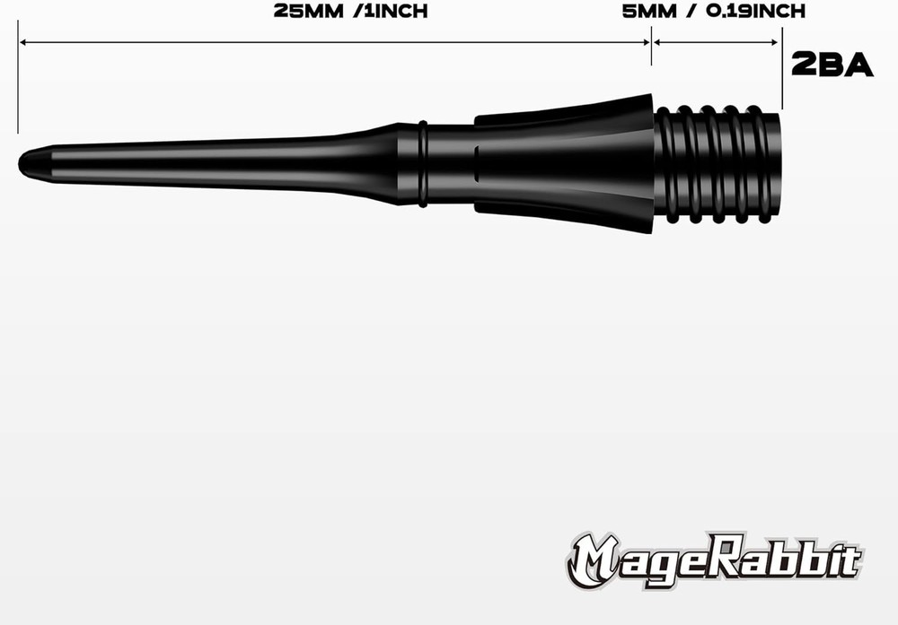 2BA Thread Plastic Tip Dart Points 30/100/1000 Pcs, Professional Soft Tip Dart P