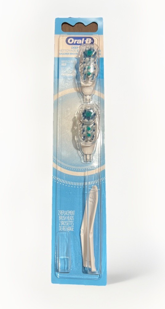 Oral-B Deep Clean Replacement Brush Heads with Quick Release Tool, 2ct