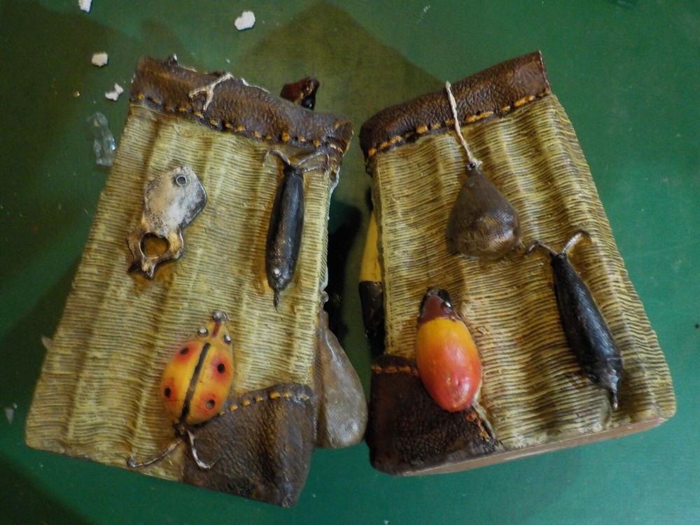 Fishing Basket With Lures Bookends (CL 26)