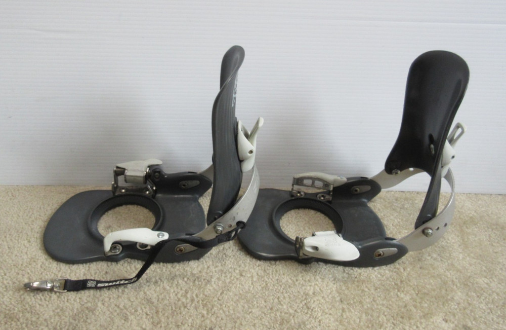 Switch Step-In X-Type Gray Snowboard Bindings Size Large Made In Italy