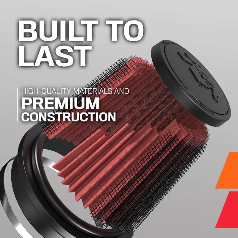 High-Flow Original Lifetime Universal Clamp-On Air Filter: High Performance,