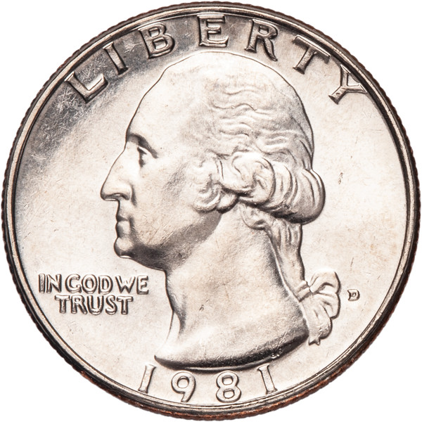 1981 D Washington Quarter Uncirculated US Mint