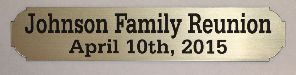 CUSTOM MADE NAME PLATES FOR DISPLAY CASES, SHADOW BOXES OR PICTURE FRAMES