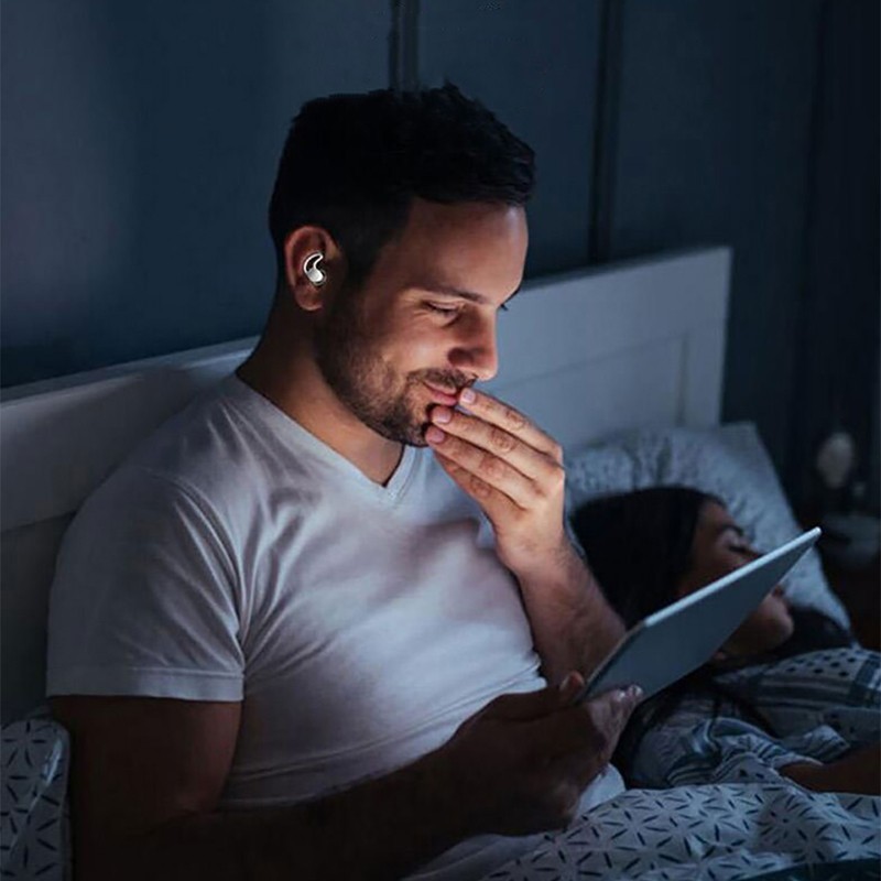 Noise Blocking Earplugs for Sleep & Snoring – Soft Silicone Reusable