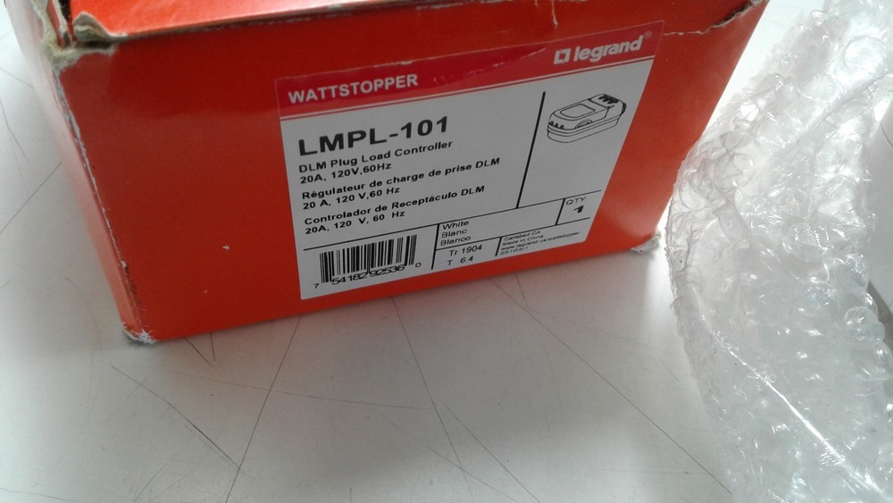 Wattstopper LMPL-101 Digital Plug Load Controller 20A, 120V,