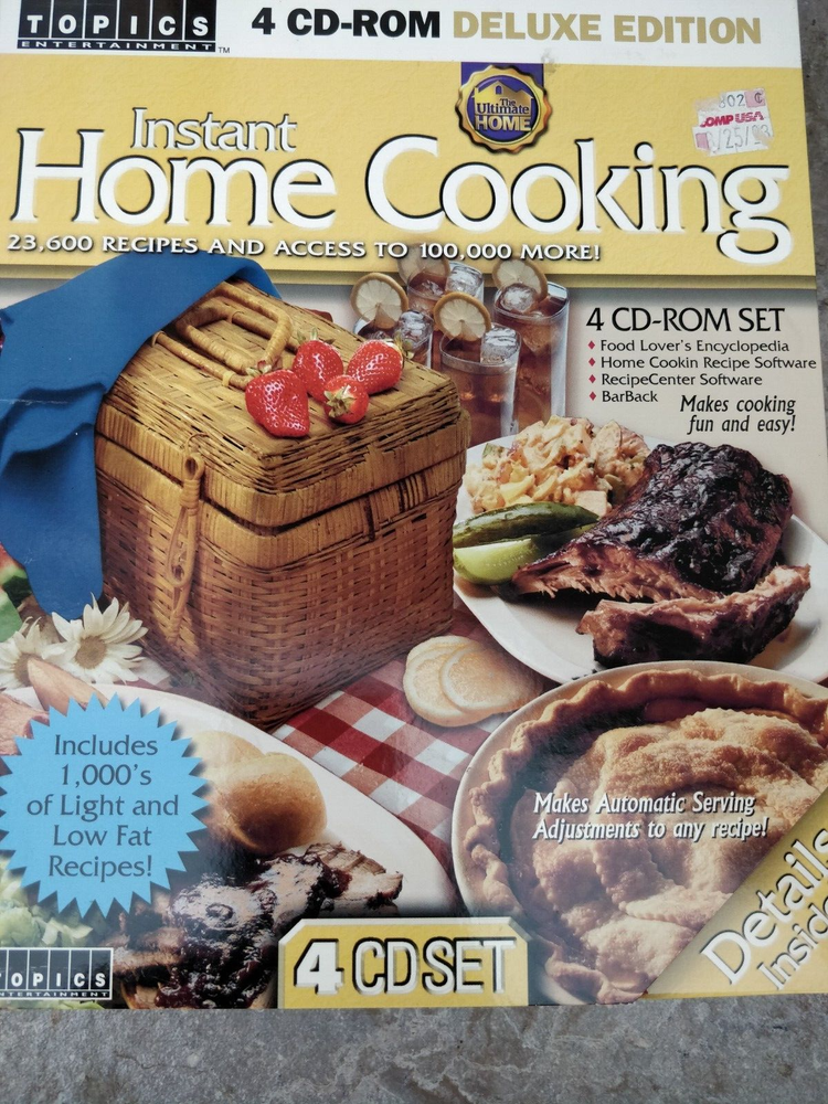 Instant Home Cooking Deluxe Edition Software