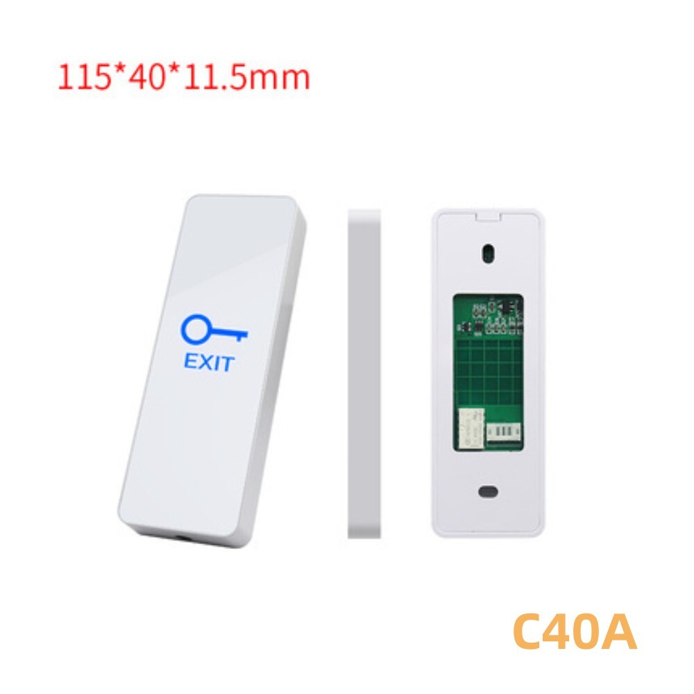 Door Touch Exit Button Push Home Release Switch Panel Access Control LED Light
