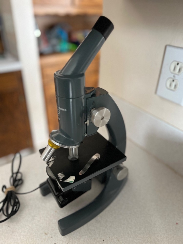 Bausch & Lomb ST Microscope, Two Objectives, Light - Vintage