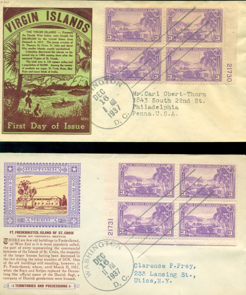 17 Different SECOND DAY Covers from 1937 -- Great Cachets Flap/Ok & S