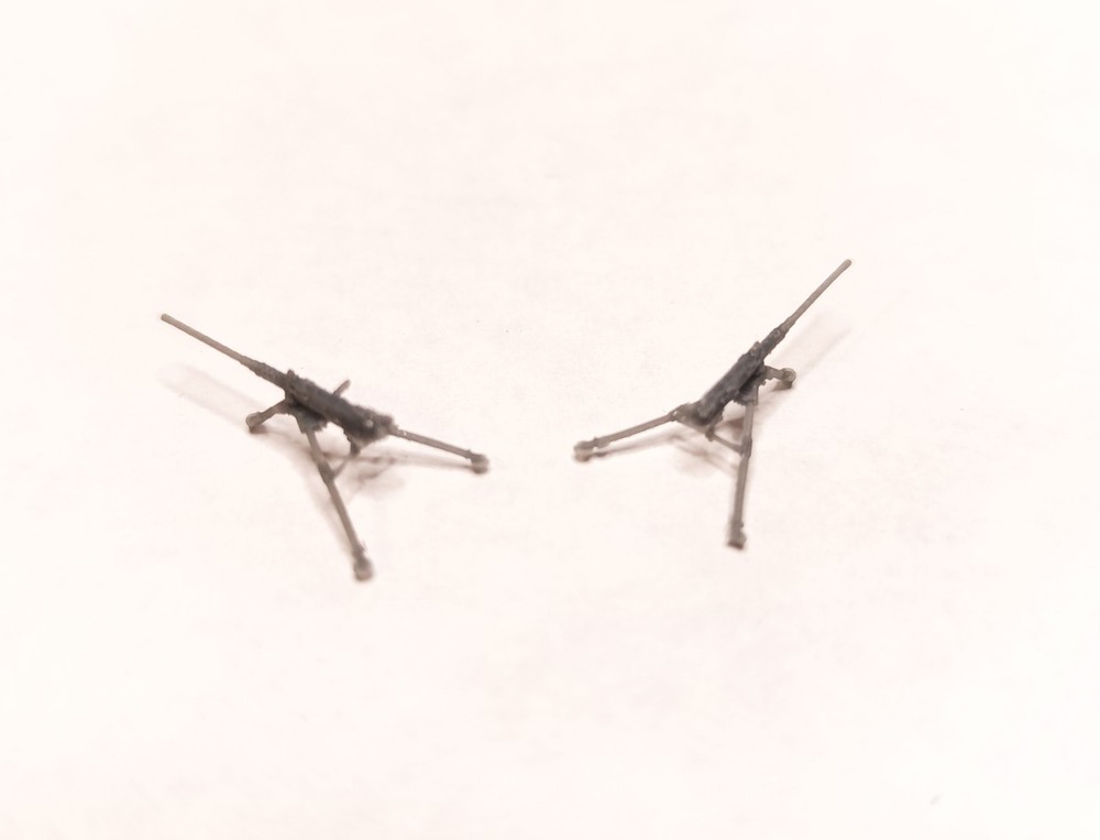 x2 M2 Browning HO Scale - 1:87 3D polymer model