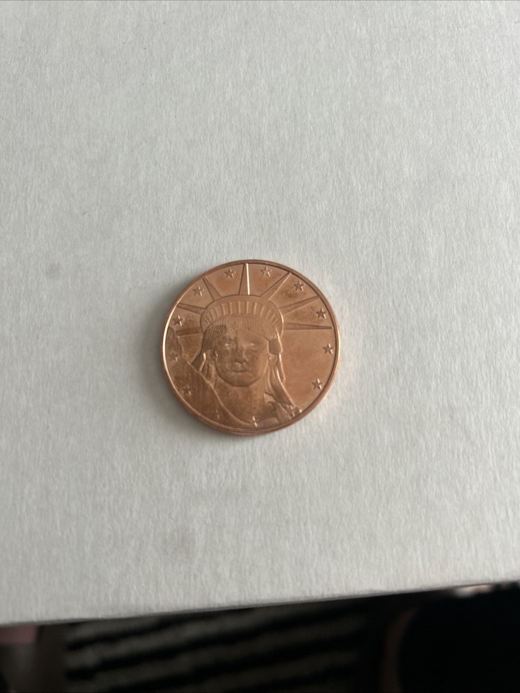 One Oz Cooper Statue Of Liberty