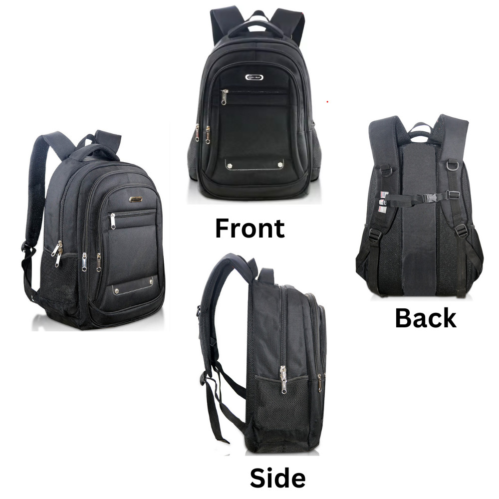 FraceStar 17" Laptop Backpack - Black