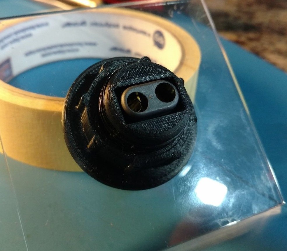 Threaded Panel Mount Adapter, XT60H / XT60I Connector