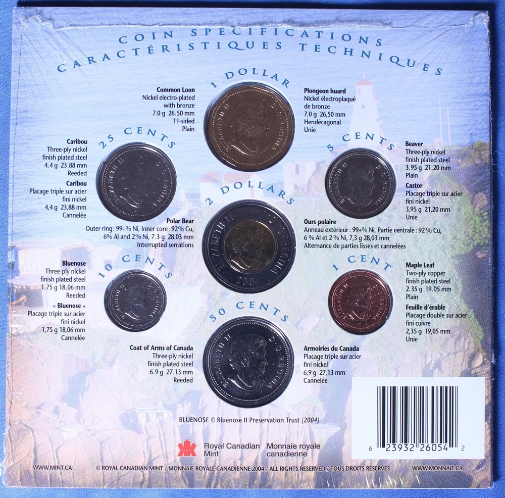 Canada 2004 - Oh Canada Gift Set - Includes half dollar (50 cents)