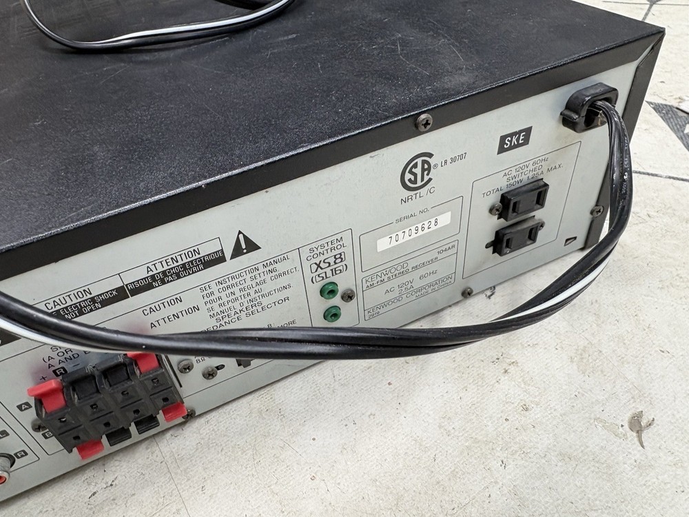 Kenwood 104AR Audio Receiver Tested