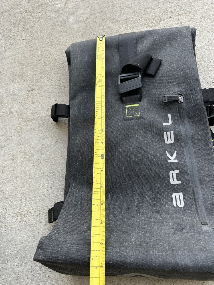 New! ARKEL Drypack (Waterproof) Cycling Roll Top Backpack